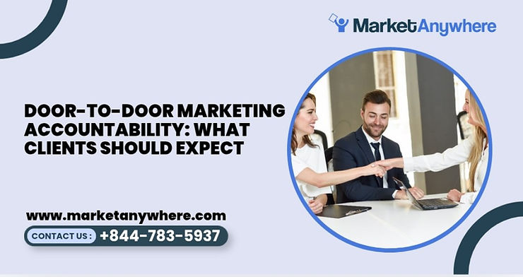 Blog image showing door-to-door marketing planning for door-to-door marketing accountability: what clients should expect