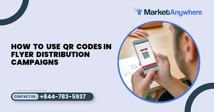 Blog image showing flyer distribution planning for how to use qr codes in flyer distribution campaigns