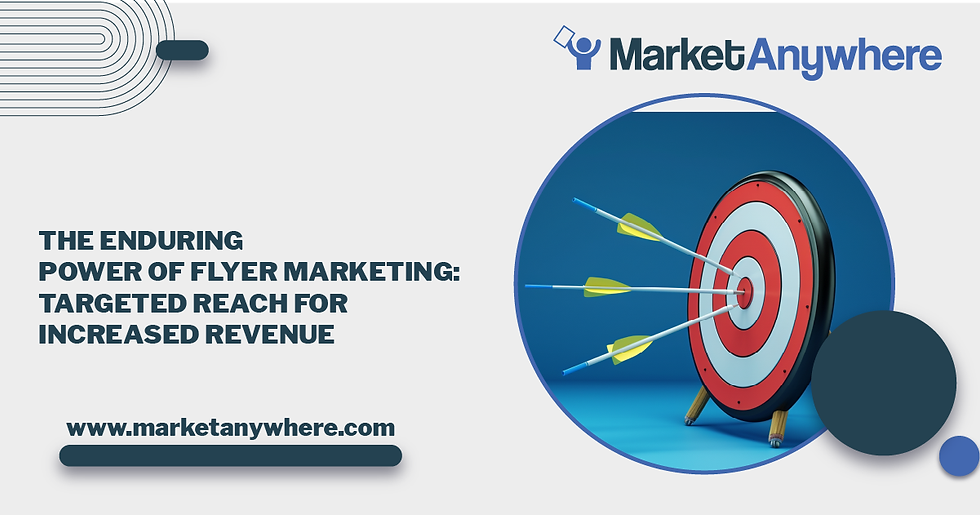 Illustration accompanying The Enduring Power of Flyer Marketing: Targeted Reach for Increased Revenue