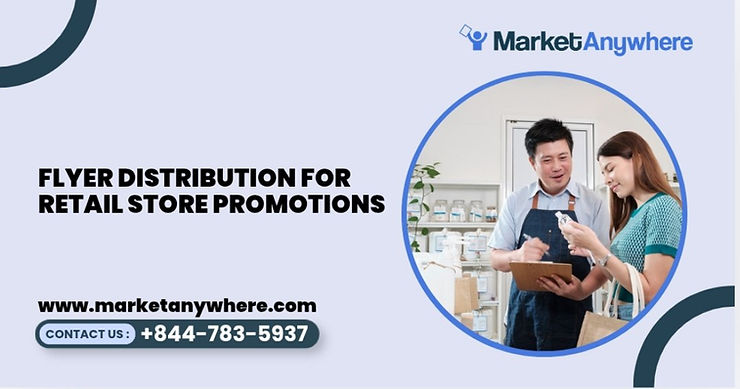 Blog image showing flyer distribution planning for flyer distribution for retail store promotions