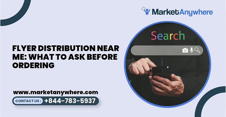 Blog image showing flyer distribution planning for flyer distribution near me: what to ask before ordering