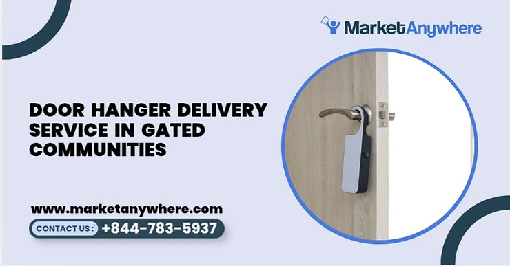 Blog image showing door hanger delivery service planning for door hanger delivery service in gated communities