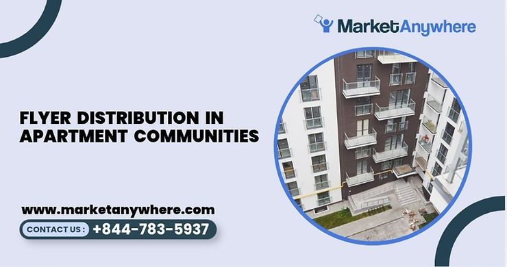 Blog image showing flyer distribution planning for flyer distribution in apartment communities