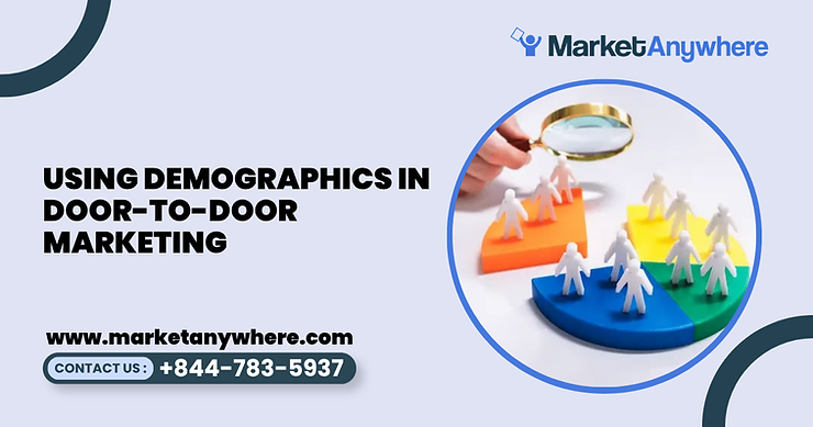 Blog image showing door-to-door marketing planning for using demographics in door-to-door marketing