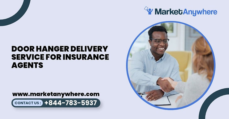 Blog image showing door hanger delivery service planning for door hanger delivery service for insurance agents