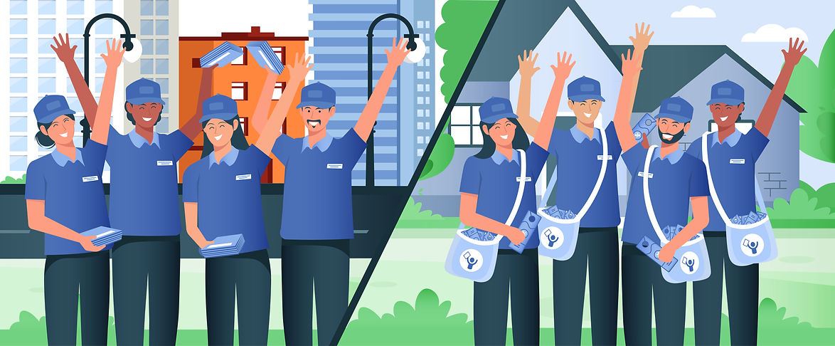 What is flyer distribution