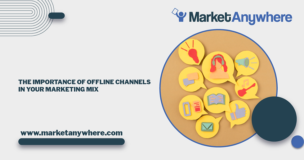 Illustration accompanying The Importance of Offline Channels in Your Marketing Mix