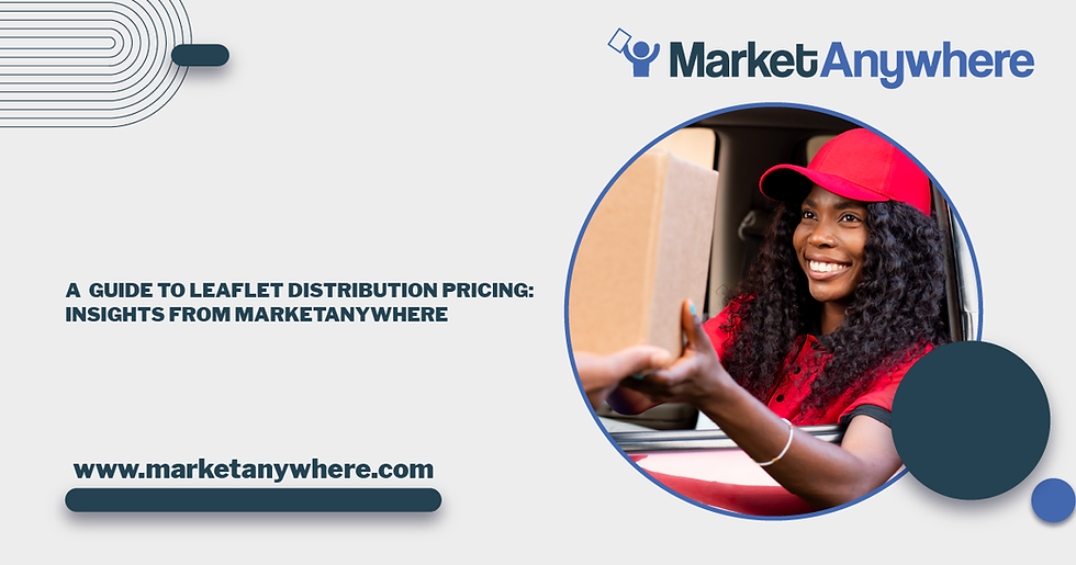 Illustration accompanying A Comprehensive Guide to Leaflet Distribution Pricing: Insights from MarketAnywhere