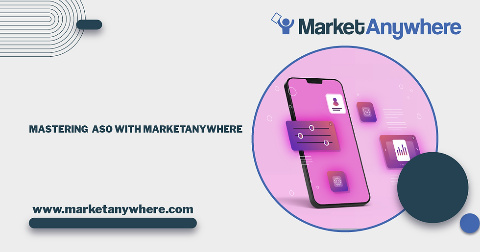 Illustration accompanying Mastering App Store Optimization (ASO) in 2024 with MarketAnywhere