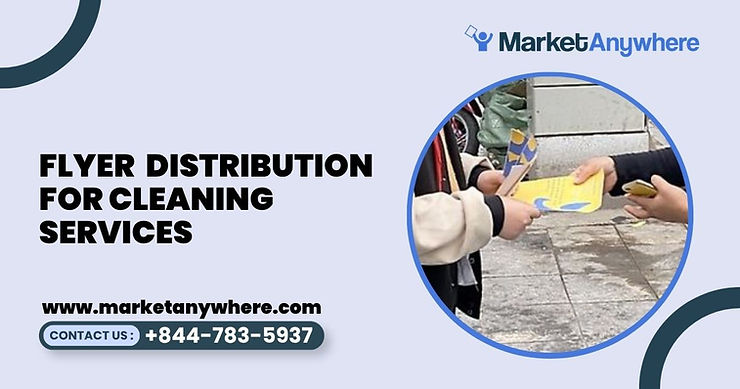 Blog image showing flyer distribution planning for flyer distribution for cleaning services
