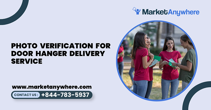 Blog image showing door hanger delivery service planning for photo verification for door hanger delivery service