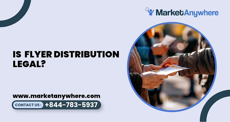 Blog image showing flyer distribution planning for is flyer distribution legal?