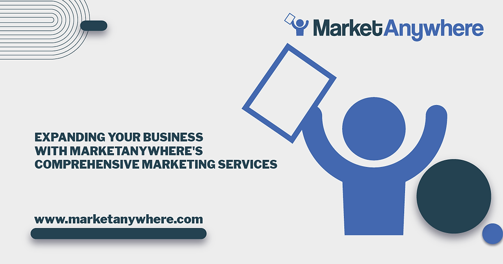 Illustration accompanying Expanding Your Business with MarketAnywhere's Comprehensive Marketing Services