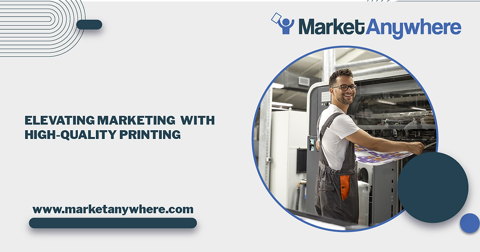 Illustration accompanying Elevate Your Marketing with High-Quality Printing Services