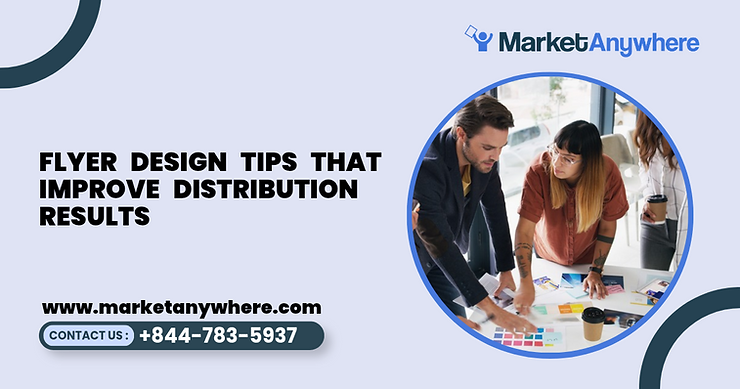 Blog image showing flyer distribution planning for flyer design tips that improve distribution results