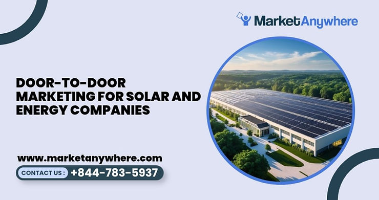 Blog image showing door-to-door marketing planning for door-to-door marketing for solar and energy companies