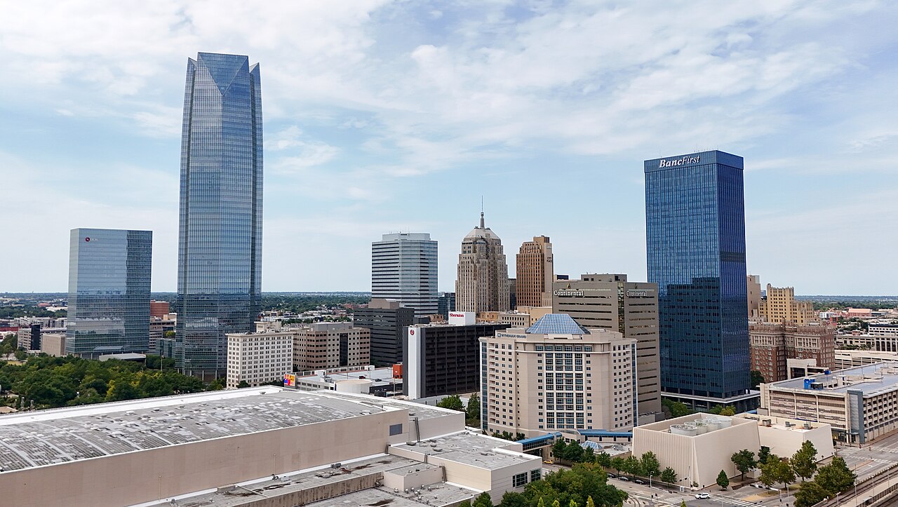View of Oklahoma City, Oklahoma, a MarketAnywhere flyer distribution and door hanger delivery service area