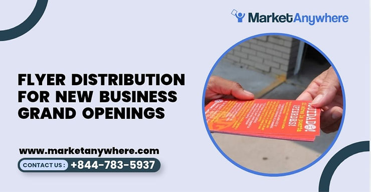 Blog image showing flyer distribution planning for flyer distribution for new business grand openings