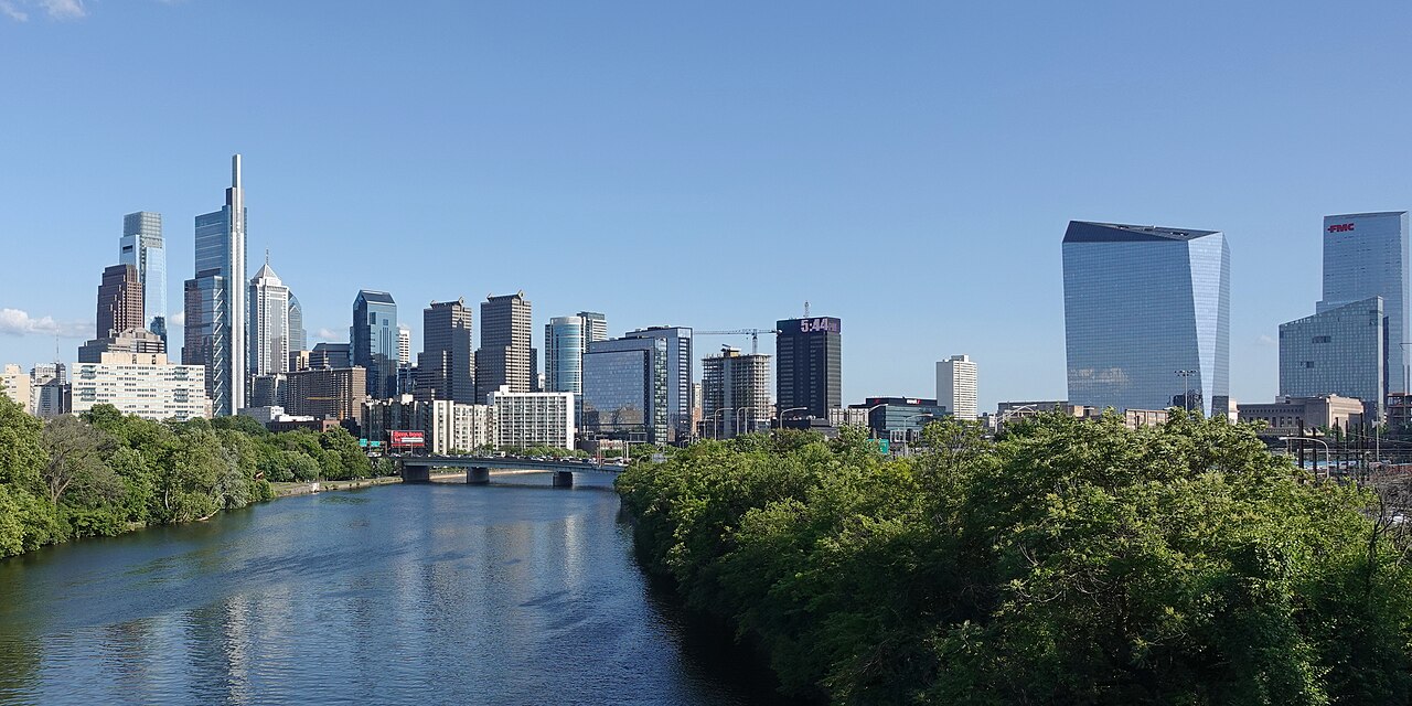 View of Philadelphia, Pennsylvania, a MarketAnywhere flyer distribution and door hanger delivery service area