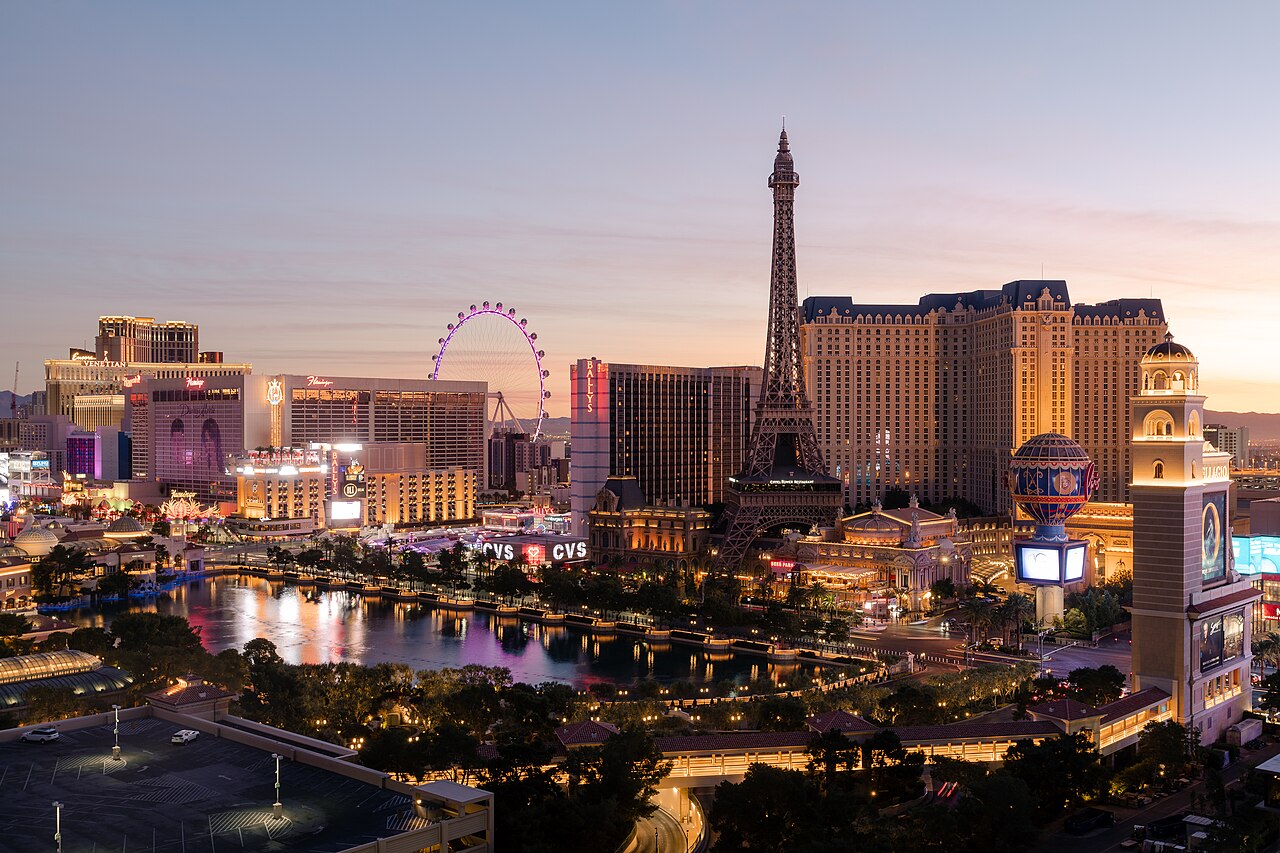 View of Las Vegas, Nevada, a MarketAnywhere flyer distribution and door hanger delivery service area