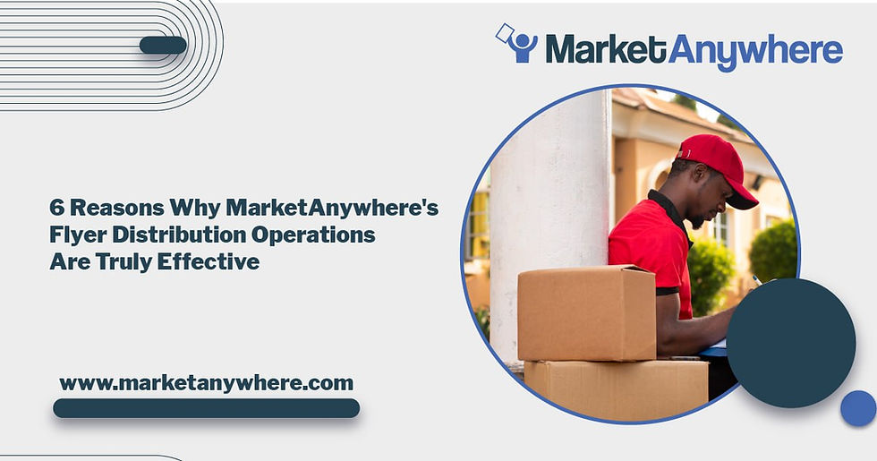 Illustration accompanying 6 Reasons Why MarketAnywhere's Flyer Distribution Operations Are Truly Effective